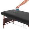 Master Massage Linens, Faux Leather, Black, Standard