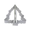 CybrTrayd Christmas Tree Cookie Cutter with Handle, Silver