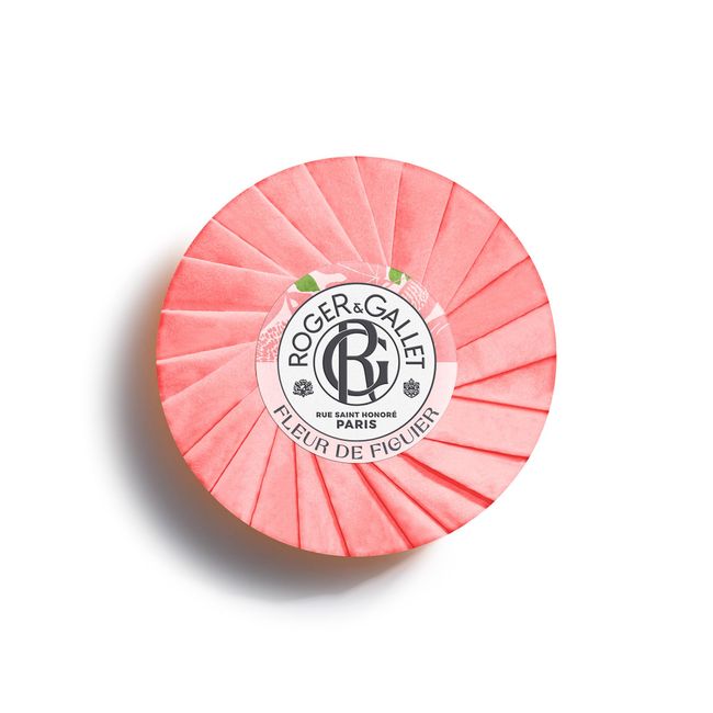 ROGER & GALLET Savon Puff Fountain Fig, 3.5 oz (100 g)