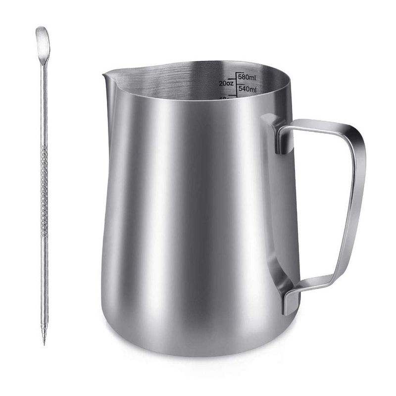Milk Pitcher Milk Frothing Jug, YOCZOX 600 Ml Stainless