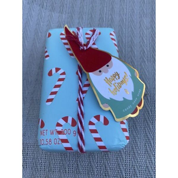 Asquith & Somerset Happy Holidays CANDY CANE Scented Bar Soap 10.58oz GNOME XMAS