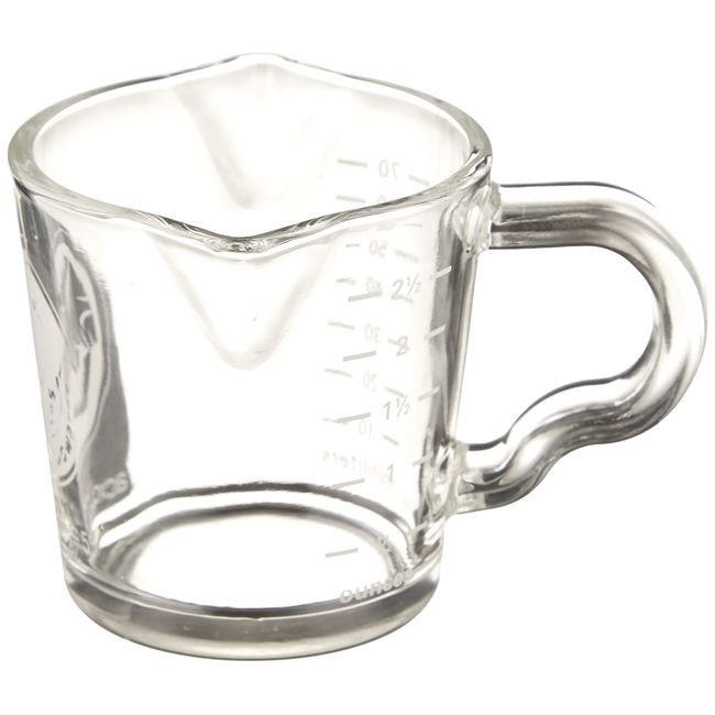 Rhinowares Double Shot Glass with Handle 70 ml