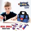 WORKPRO 9-Piece Kids Real Hand Tool Set Blue Junior Tool Kit with Storage Bag