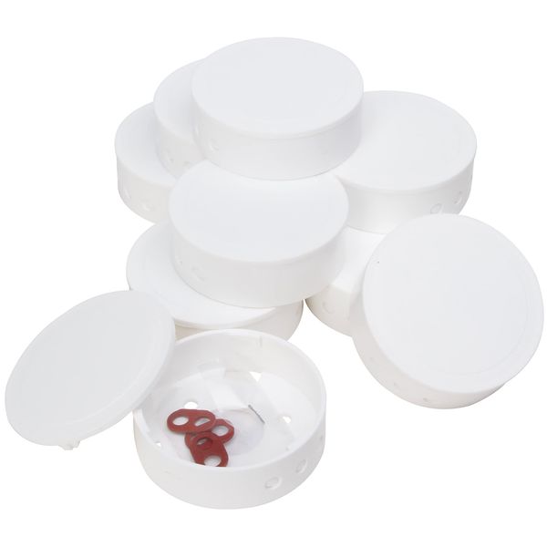Kopp Plastic Junction Canopy, White, Professional Pack of 10, 341810047