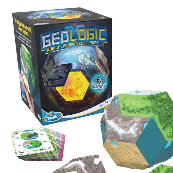 ThinkFun GeoLogic World Changing Logic Puzzle for Ages 8 and Up, Multicolor