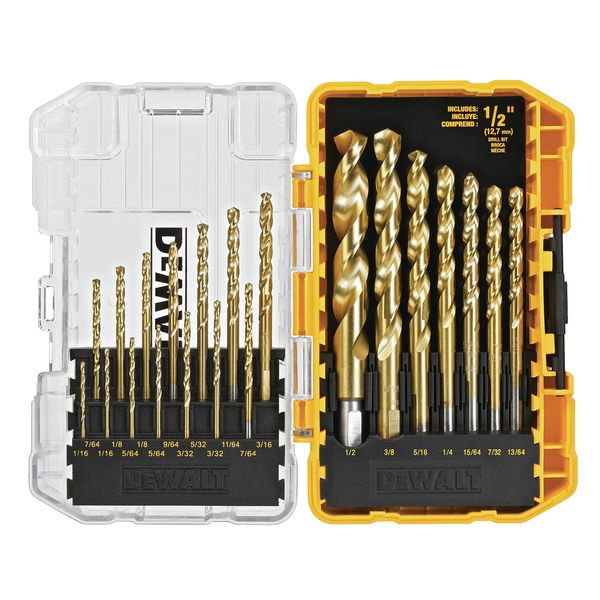 DEWALT DW1342 21Piece Titanium Speed Tip Drill Bit Set