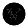 Psilocybin Molecule Magic Mushroom PopSockets PopGrip: Swappable Grip for Phones & Tablets