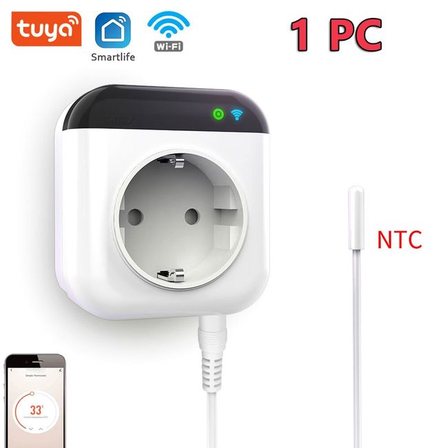 Tuya Thermostatic Socket Smart WiFi and bluetooth - Plug and Play