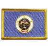 Iron-On Patch USA Minnesota Flag 8 x 6 cm