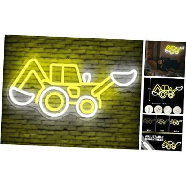 Neon Sign for Wall Decor Dimmable Construction Vehicles Led Neon Excavator