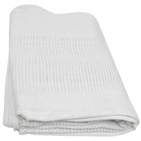 R&R Value - X51000 Thermal Blanket Leno Weave, Twin Size, 2.5 lb, White, AX51000