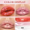 Prreal Lip Gloss, Shimmer Lip Oil, Moisturizing Lip Plumper, Non-Sticky Cup Liquid Lipstick, Glitter Lip Stain Lip Tint for Lip Makeup 0.35oz/PCS #07