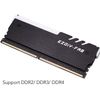 EZDIY-FAB RGB RAM Cooling Memory Heatsink Addressable with RGB LED Function (Desktop Overclocking PC Memory)-Black 1 Set