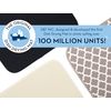 S&T INC. Absorbent, Reversible Microfiber Dish Drying Mat Value Pack for Kitchen, 16 Inch x 18 Inch, 2PK