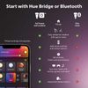 Philips Hue White and Col. Amb. E27 2 Pack 800lm + Hue Bridge