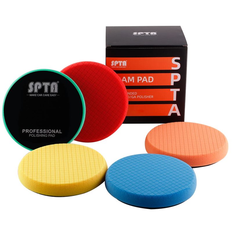 SPTA 5Pc 5.5 Inch Face for 5 Inch 125mm Backing Plate Compound Buffing ...