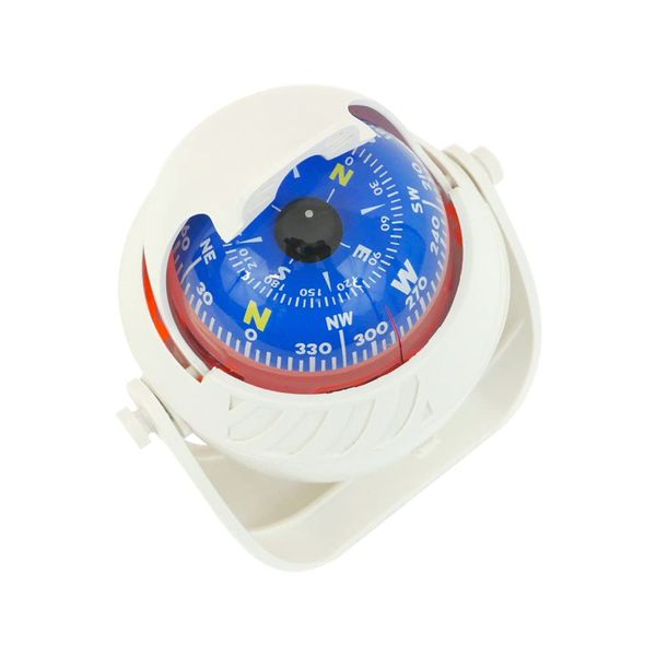 MiDMarine Illuminated Magnetic Navigation Boat Compass White Large