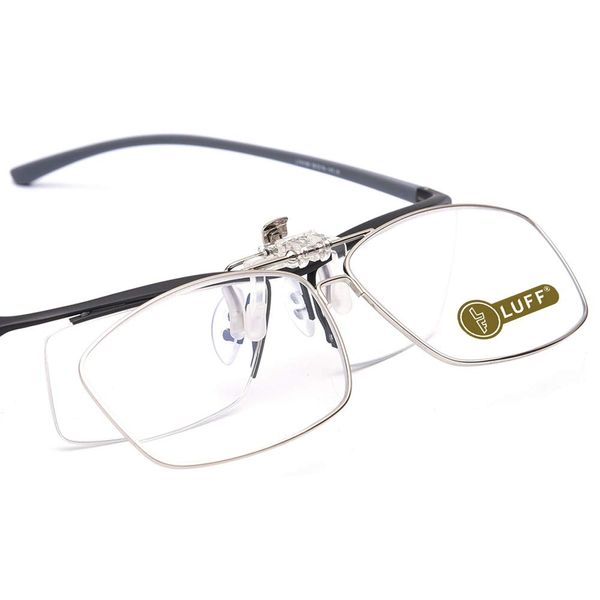 LUFF Reading Glasses Clip Magnifying Glass Portable Clips, Suitable For A Variety Of Glasses (4.0X)