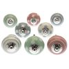 Mixed Set of Pink, Mint Green & Grey Ceramic Cupboard Knobs/Door knobs/Drawer knobs x Pack 8 (MG-214-A)