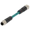 Sensor Cord, 4P M12 Plug to Receptacle, 2M, Sensor Actuator Cable Assemblies, TAD2453A201-020