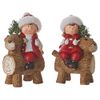 Edelman Characters with Reindeer 2Ass Christmas Decorations and Objects, Multicoloured, 8718861473032