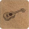 'Ukelele Instrument' Square Cork Trivet/Pot Stand (TR00027758)
