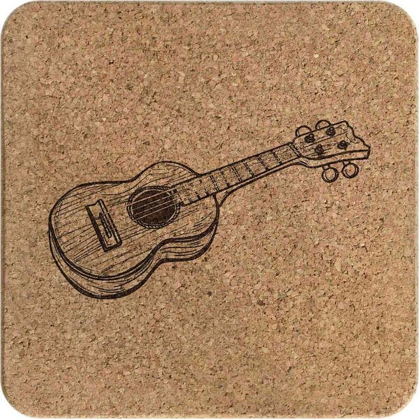 'Ukelele Instrument' Square Cork Trivet/Pot Stand (TR00027758)