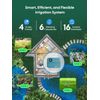4-Zone Smart Lawn Sprinkler Controller Irrigation System Watering Schedule Timer