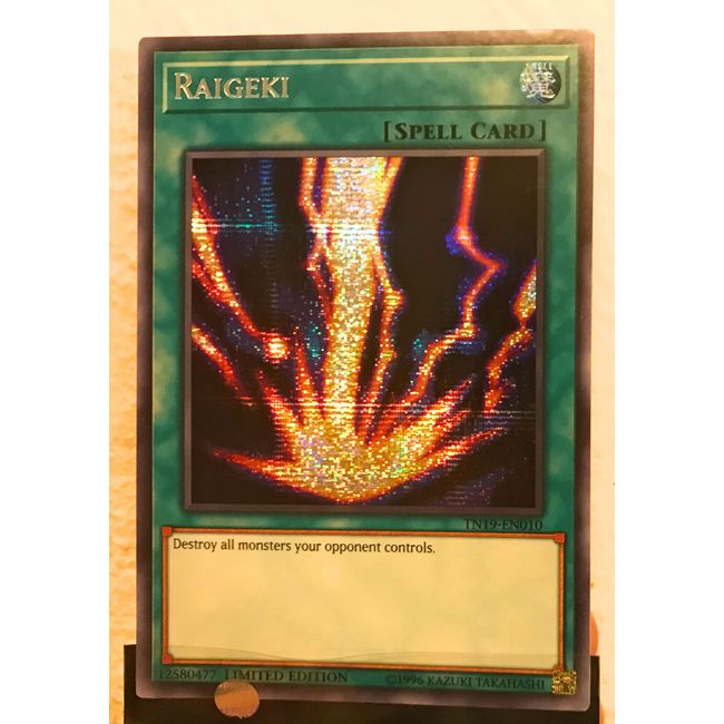 Raigeki - TN19-EN010 - Prismatic Secret Rare - Limited Edition