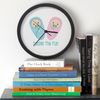 CafePress Double The Fun 10" Wall Clock for Livingroom, Kitchen, or Office