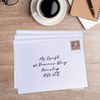 30 White Envelopes C5 for A5 Cards Gummed Diamond Flap