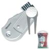 Golf 5 In 1 Divot Tool Cleaning Brush Scorer Ball Marker