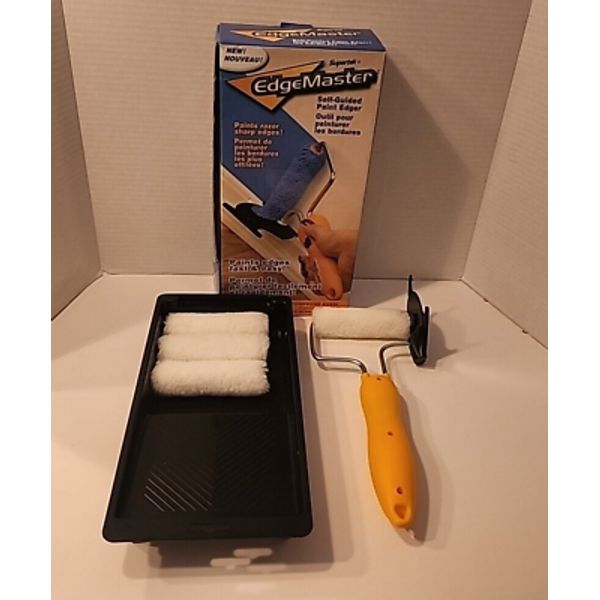 EdgeMaster Self-Guided Paint Edging Edger Tool Paints Razor Sharp Edges 4 Roller