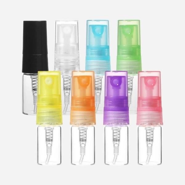 Perfume Bottle PP Cap Colorful Spray Each Color 2ml 40 Glass Balls (WEE6394)