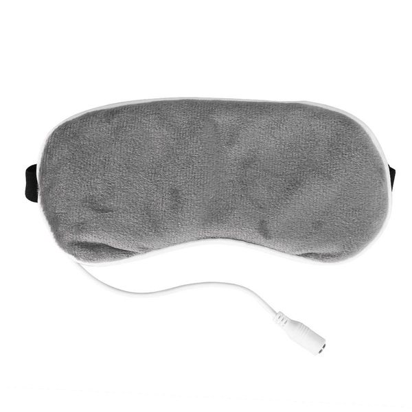 Joyzan Heating Steam Eyeshade, Heated Mask Electric USB Portable Eye Masks Lavender Massager for Sleep Relieve Blepharitis Dry Stress Puffy with Adjustable Strap Works Every Position Sleeping(Grey)