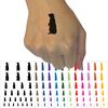 Gopher Solid Temporary Tattoo Water Resistant Fake Body Art Set Collection - White (One Sheet)