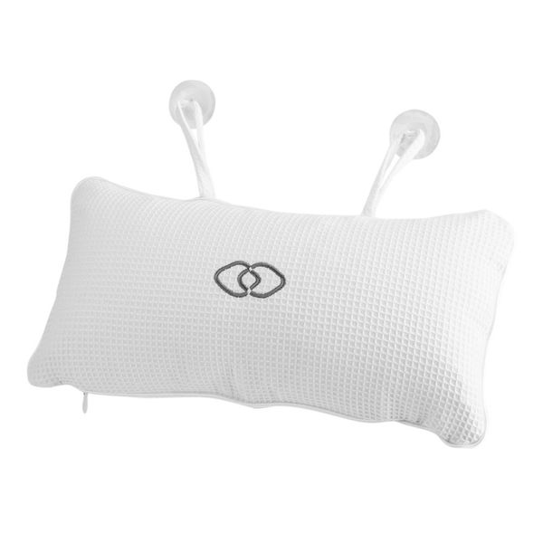 Bath Pillow Non Slip Bathtub Pillow Bath Cushion with Suction Cups for Bathroom Home Spa Headrest Comfort Neck Rest Back Support