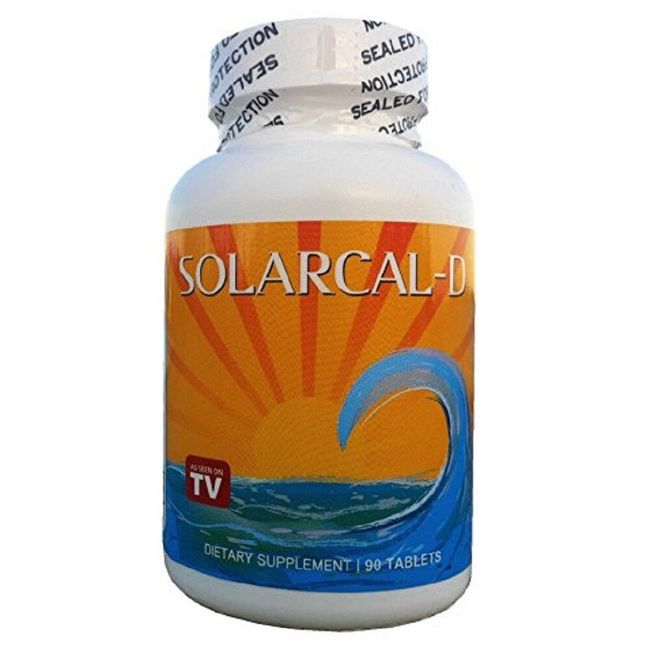 SolarCal D 1500mg Coral Calcium Daily 2000 IU Vitamin D3 90 Pills Best Supreme