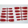 Fat-catz-copy-catz Long Square Dark Red Full Cover False Nails - 500 per pack