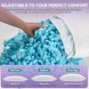 PLUSHHAVENCLOUD ADJUSTABLE PILLOWS QUEEN SIZE - COOLING SHREDDED FOAM - WHITE