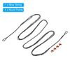 PATIKIL Bow String Replacement with 4 Nock Points for AMO 64", 14 Strands Traditional Long Bow Recurve Bowstring, Black