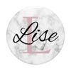 Lise Monogram Letter L Girls PopSockets Swappable PopGrip