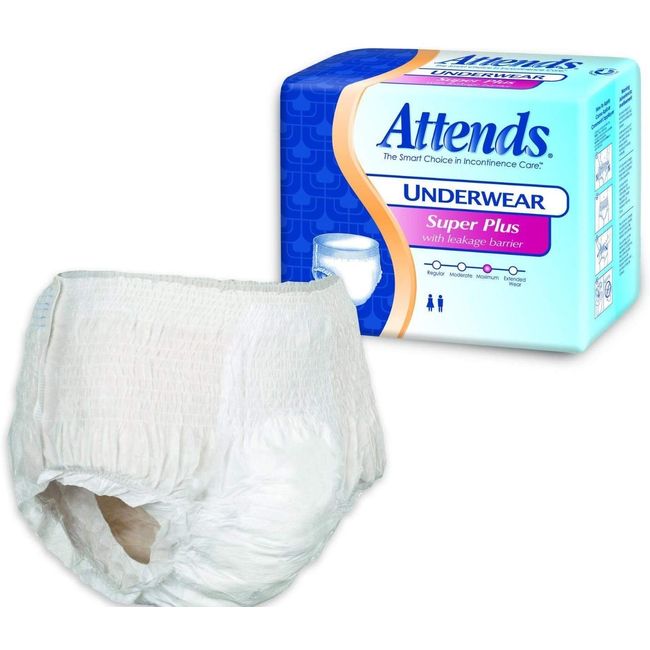 Attends Super Plus Underwear, XL, Extra Large, Heavy Absorbency, APP0740 - Pack of 14