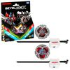 Beyblade X Transformers Collab Optimus Prime 4-60P vs. Megatron 4-80B Multipack with X-Celerator and 2 Clicks Assembled