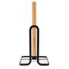 simplywire - Black Flat Wire and Wood Kitchen Roll Holder