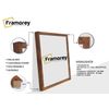 Framorey Modern Rustic Flat Picture Frames, 18x14 Inch, Light Brown, Collage & Poster Frame, Shatterproof Perspex, Wall Mount & Tabletop, 1 Count