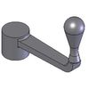 3 1/2" Lg., Malleable Iron, Small Size, Crank Handle (1 Each)