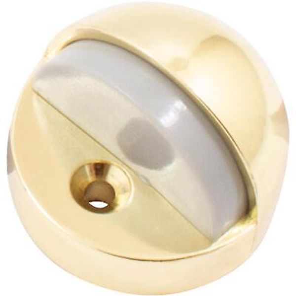 High Rise Dome Door Stop, 1-1/4" High, Polished Brass by Stone Harbor Hardware