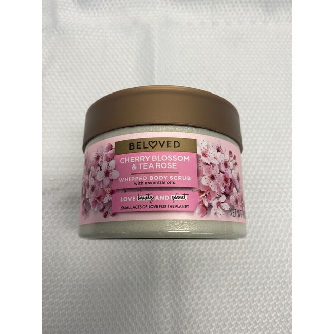 Beloved Cherry Blossom & Tea Rose Whipped Body Scrub 10 Oz