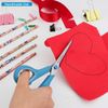 KUONIIY Scissors 8 Inch Soft Comfort-Grip Handles Sharp Blades, 3/Pack